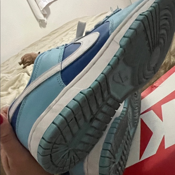 Dodgers Nike Dunk Low ARGON retro QS Sky Blue Sneakers 7.5 - Picture 7 of 7